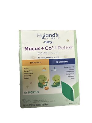 Hylands Naturals Baby Mucus + Cold Relief Combo Pack Daytime & Nighttime 