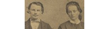 CHICAGO, ILLINOIS, MAN + WIFE, CDV STUDIO PHOTO BY ROCHER, INFO ON BACK