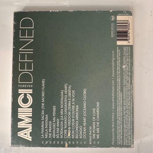 Amici Forever Defined 2006 CD New Zealand Limited Edition Bonus Tracks Rare Slip - Picture 2 of 4