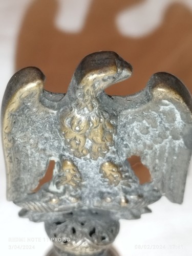 SCEAU CACHET AIGLE BRONZE DORE STYLE EMPIRE XIXEME SEAL EAGLE GILT - Imagen 4 de 7