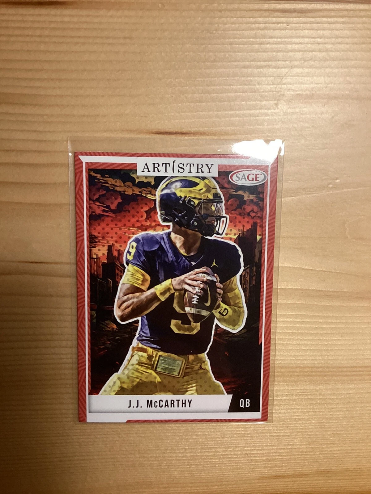 JJ McCarthy Sage Artistry #1 Red