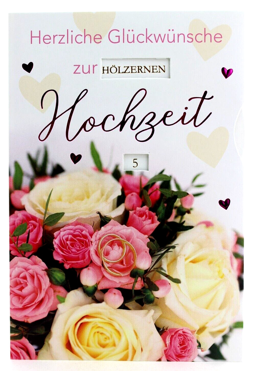 Glückwunschkarte Silberhochzeit Goldhochzeit Eisernen Hochzeit Zahl einstellbar