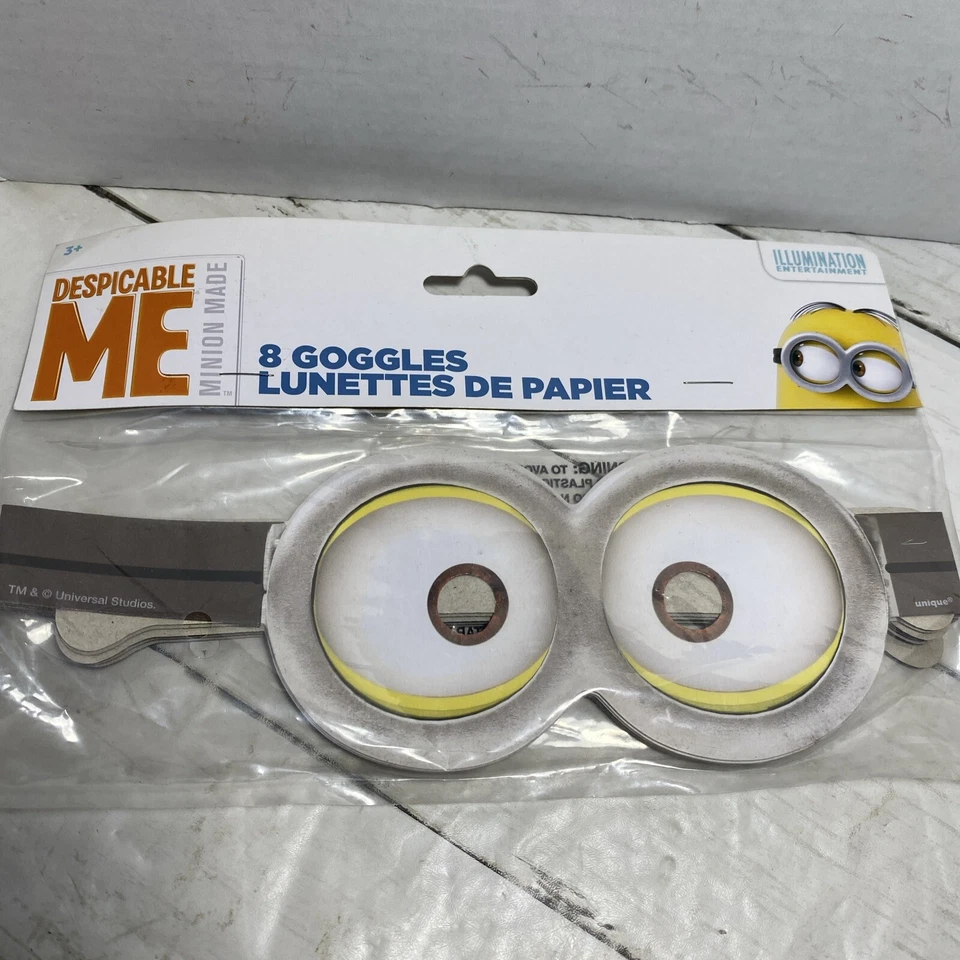 Despicable Me Minion Goggles Birthday Party Favors 8 Goggles - Image 3 of 4