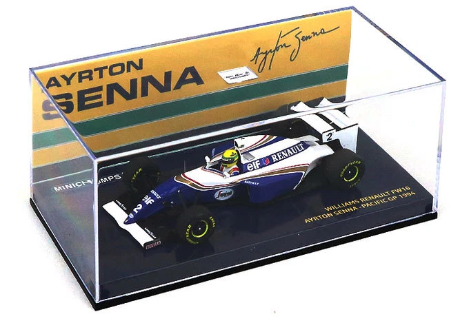 Minichamps Williams FW16 #2 Pacific GP 1994 - Ayrton Senna 1/43 Scale - Image 4 of 4