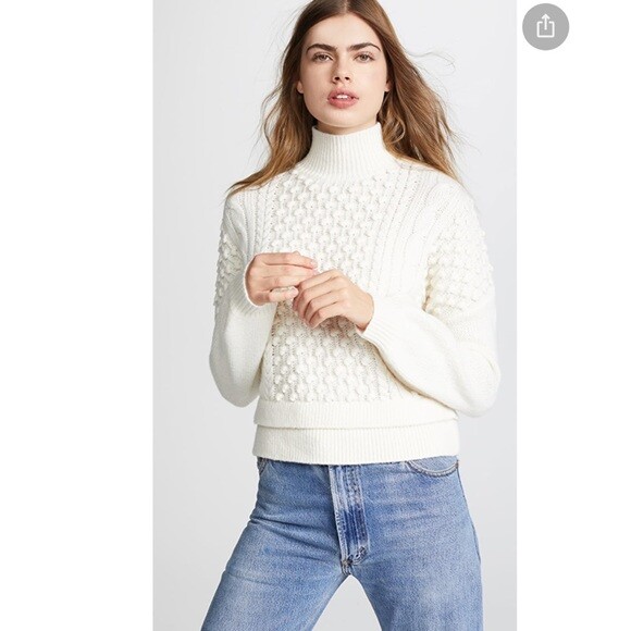 popcorn stitch sweater