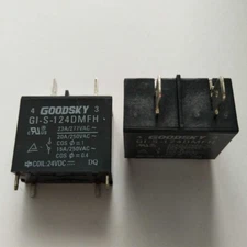 2PC GOODSKY GI-S-124DMFH 24VDC Power Relay 4Pins 23A 277VAC