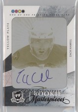2010 The Cup Masterpieces Printing Plate Yellow Framed 1/1 Zach Hamill Auto 4p5