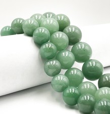 Natural Green Aventurine Smooth Round Beads Size 14mm 16mm 18mm 20mm 15.5"Strand