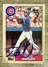 1987 Topps Thad Bosley Autograph #58 Signed Auto Chicago Cubs