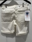 Calvin Klein SZ 2 New W Tags Women’s White  Denim City Bermuda Shorts — photo 2
