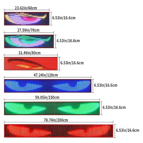 Truck-Specific Devil's Eye LED-Screen Truck Eye Light Dynamic APP-DIY 120-150cm - Picture 14 of 21