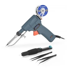 6 in 1 Soldering Gun Solder Iron Kit, 60W 110V Temp Adjustable Automatic Hand...