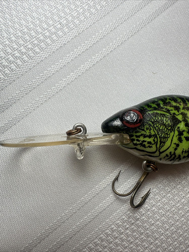 Altes Paket Natur Ike nim-25 Crank Bait Köder Crappie Baby Barsch Muster grün - Bild 3 von 16