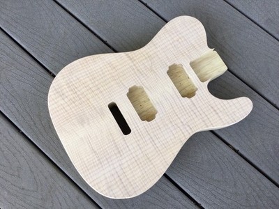 Gorgeous Korina / Master Grade Flame Maple Telecaster Body Handcrafted In USA