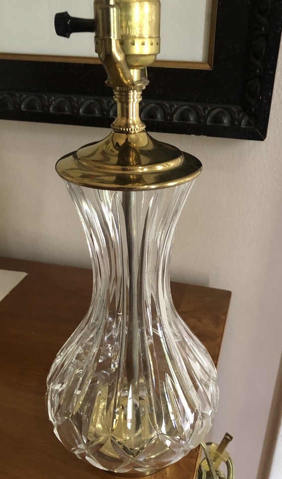 Photo inspiration: Fresh Look at Waterford Lismore 14 Cut Crystal Table Lamp Discontinued Style