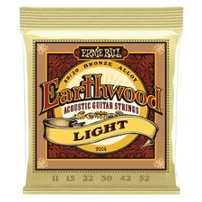 Ernie Ball Earthwood Light 80/20 Bronze Acoustic Single Pack, 11-52