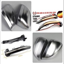 AUDI A4 b9 S4 A5 b9 SPECCHIETTI CALOTTE satinate + Frecce Dinamiche Coppi Caps
