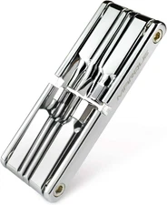 10 in 1 Bike Multitool - Mini 10 Bicycle Repair Kit for Road and Mountain Bikes.