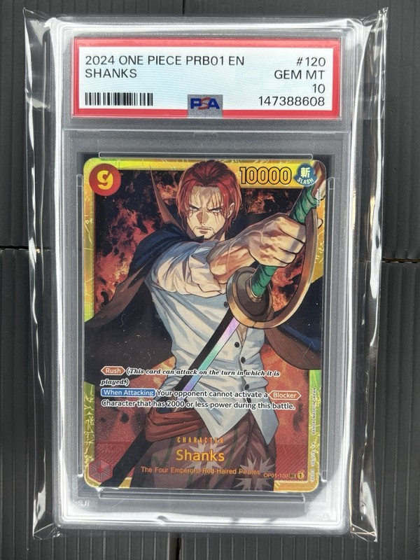 2024 One Piece PRB01 Shanks SEC Parallel PSA 10 GEM MINT