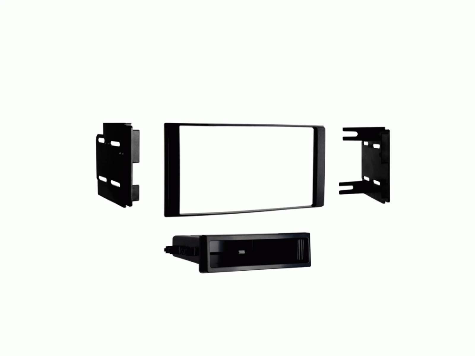 Cache autoradio 2-DIN contre interstices pour console Nissan Note et Micra