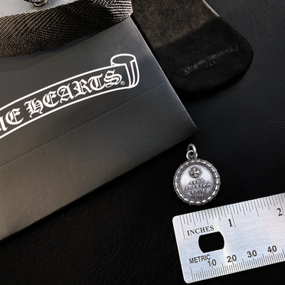 Chrome Hearts CH Plus True F***ing Love Medallion Pendant +CH
