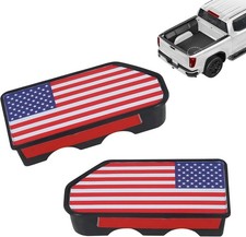 2pcs Bed Rail Stake Pocket Covers For Chevy Silverado Gmc Sierra 2019-2025 Bla 2pcs Bed Rail Stake Pocket Covers For Chevy Silverado Gmc Sierra 2019-2025 Bla