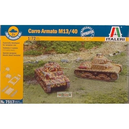 1:72 Italeri CARRO ARMATO M 13/40 KIT IT7517 Modellino - Immagine 2 di 2