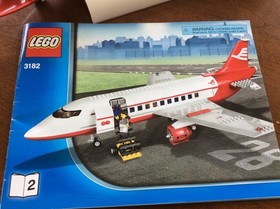 LEGO 3182 CITY Airport Vintage Airplane Pilot Classic 100% Complete w manuals