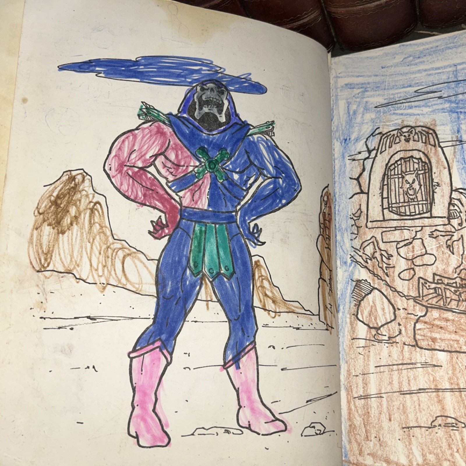 1984 Masters Of The Universe Paint With Water Used Coloring Book
