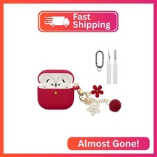 Compatible with AirPods 4 Case, Premium Soft Silicone Protective Case Cover for