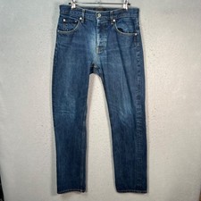 Helmut Lang Mens Size 30 Selvedge Raw Denim Straight Leg Jeans Made In USA