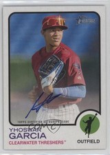 2022 Topps Heritage Minor League Edition Real One Yhoswar Garcia Auto 1b8