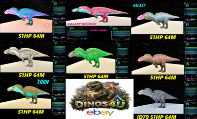  ARK Survival Ascended Acrocanthosaurus CLONES 51HP 64M ACRO PS5 PvE PC XBOX