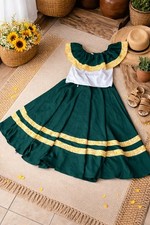 2 Piece Folkloric Dance Outfit, perfect for Fiesta, Dance, Festival, Pageants.XS