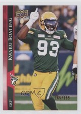 2021 Upper Deck CFL Red 165/165 Kwaku Boateng #115 kr0