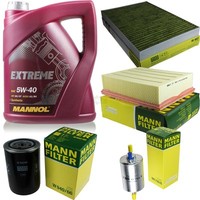 Mann Inspektionspaket 5L Mannol Extreme 5W-40 FüR Audi A4 Cabriolet 1.8 T Seat
