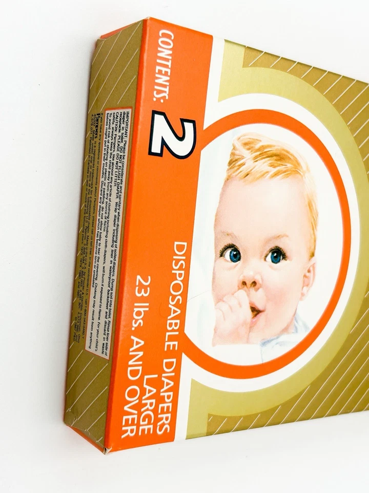 Подгузники ULTRA Pampers Plus 1987 пробный размер пластик НОВЫЕ размер большая коробка 2 новые из старых запасов - Изображение 2 из 4