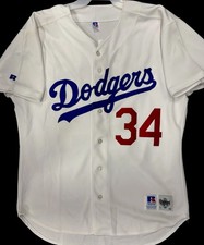 Los Angeles Dodgers Fernando Valenzuela Authentic Russell  White Jersey Size 48