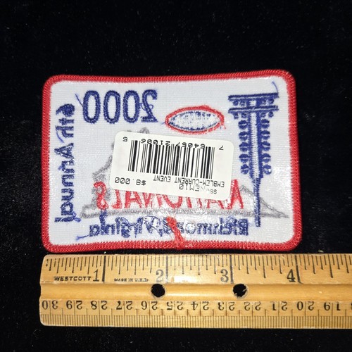 Vintage 2000 NHRA Nationals Cloth Patch Drag Racing Richmond Virginia  - Picture 2 of 2
