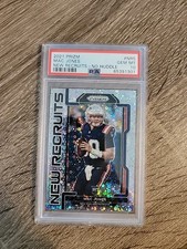 2021 Panini Prizm MAC JONES New Recruits No Huddle Prizm #NR-5 Rookie RC PSA 10