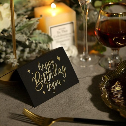 8pcs Universal Birthday Gift Card Bronzing Blessing Card Wedding - Picture 5 of 16