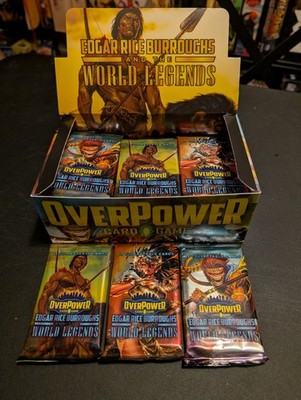 overpower booster box OVERPOWER WORLD LEGENDS EDGAR RICE BURROUGHS 3 Booster Pack Bundle