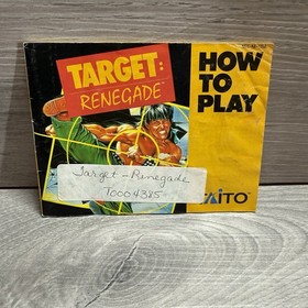 Target: Renegade (Nintendo Entertainment System NES) w/ Box + Manual Tested