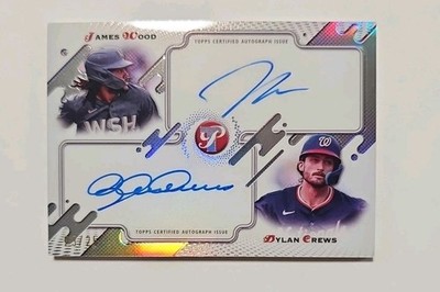 2025 Topps Pristine Pair Dual Auto James Wood And Dylan Crews 23/25 PPDA-JW