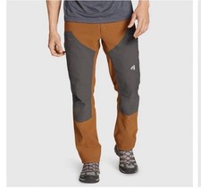 Eddie Bauer Men First Ascent Guide Pro Olive GREEN/BROWN Work Hiking Pants 34x35