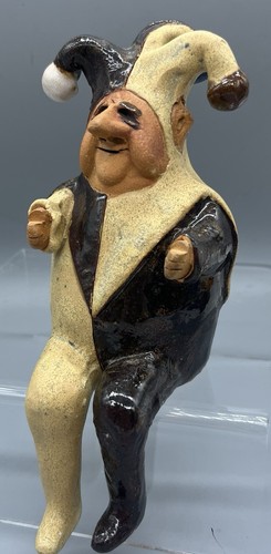 Hand Made Pottery Peruvian Ocarina - Jean Mayer? - Jester Whistle - Super Cute!!