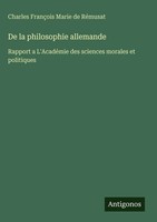 Charles FrançOis Marie De RéMusat | De La Philosophie Allemande | Buch (2025)