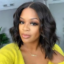 Wear And go Glueless Wig Body Wave BOB Wig Human Hair 4X4 Lace Front Wig