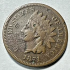 1871 Indian Head Cent Fine 417 but key date