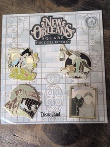 Disneyland Adventureland Pin Trading 4-Pin Set New Orleans Square Collection 